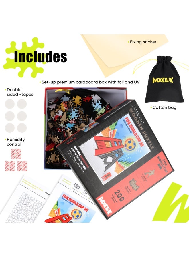 FIFA World Cup FIFA Official Licensed World Cup 2026 Host City San Francisco Bay Area Wooden Jigsaw Puzzle 200 Pieces - Image 5